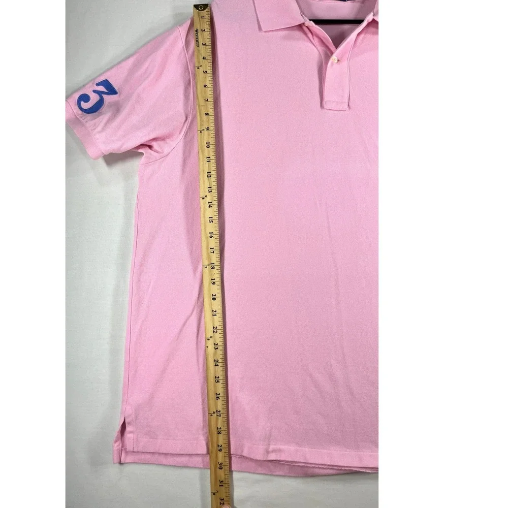 Polo Ralph Lauren Mens Pink Big Pony Short Sleeve Polo Shirt 2XB Big & Tall